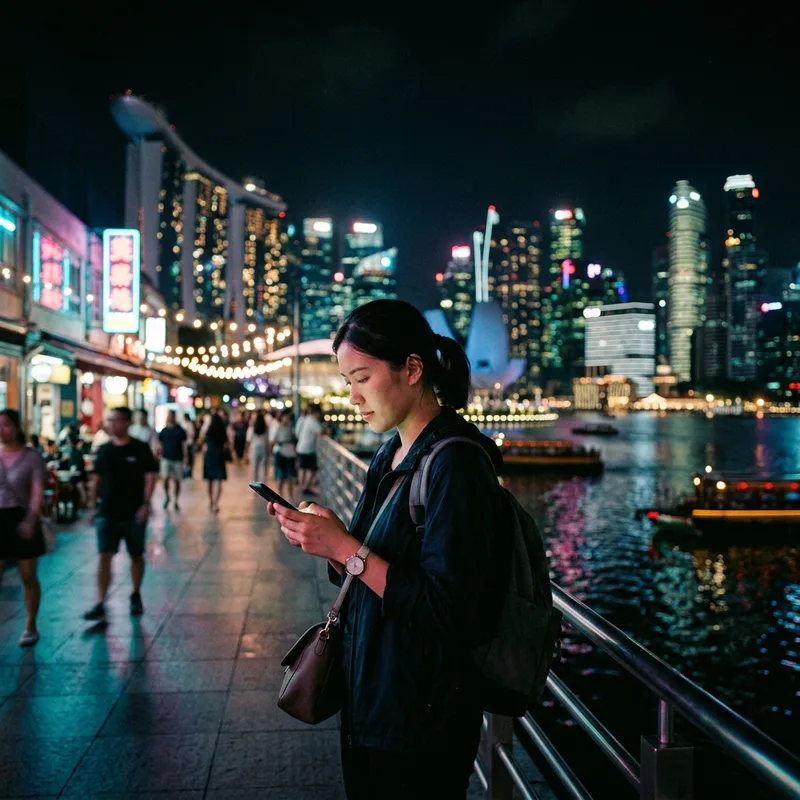 Singapore at night
